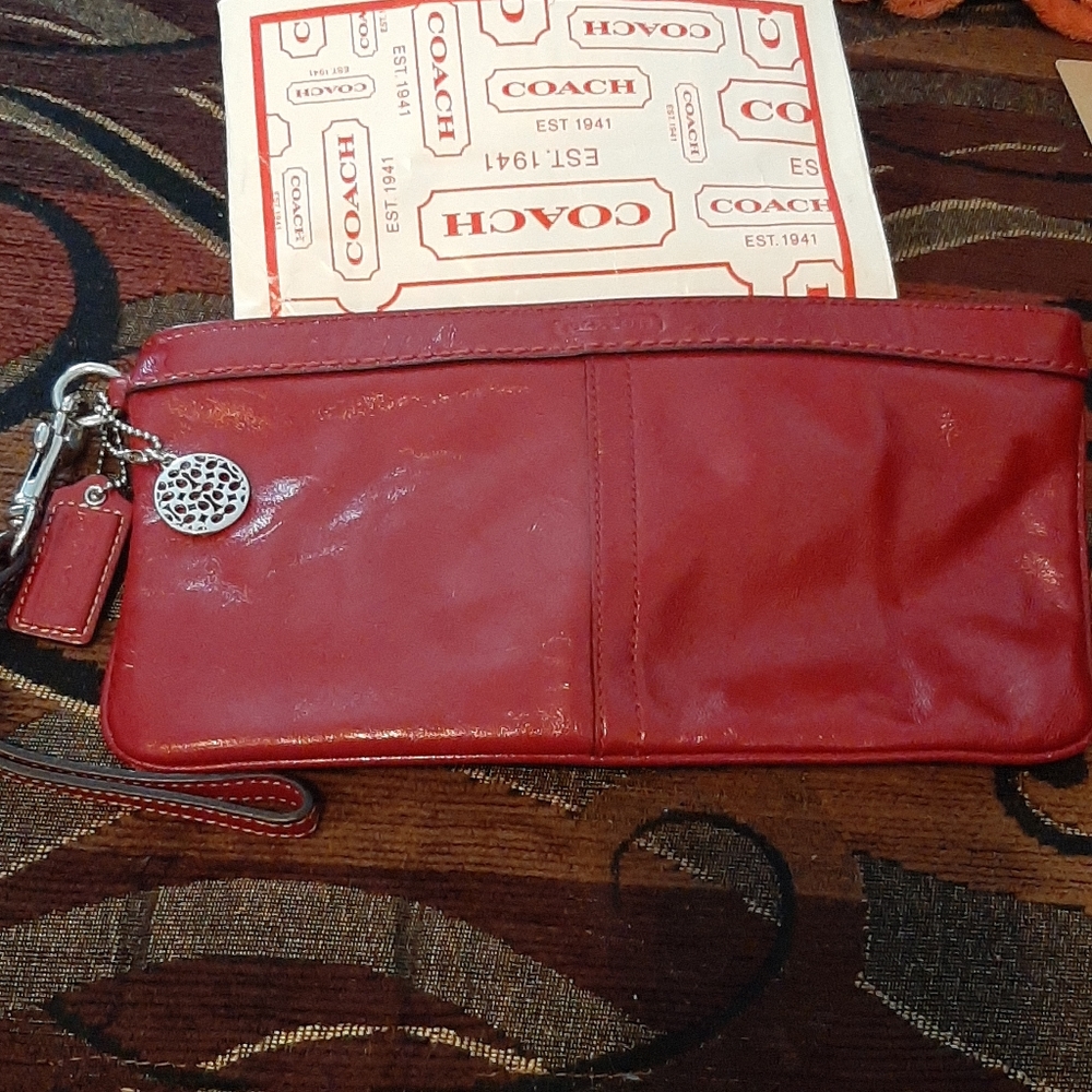 Coach clutch/ large wristlet